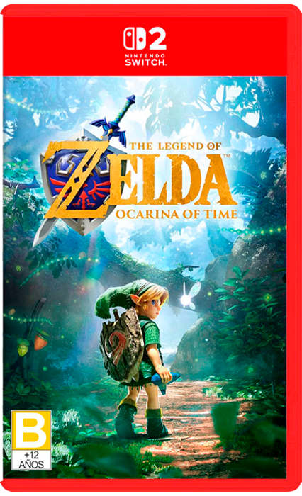 Portada de The Legend of Zelda: Ocarina of Time para Nintendo Switch 2